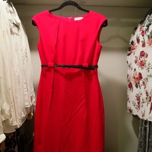 Red Calvin Klein Dress Size 4